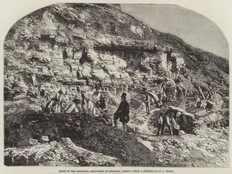 Szene der geologischen Entdeckungen in Swanage, Dorset